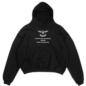 Vengeance Black Oversized Hoodie