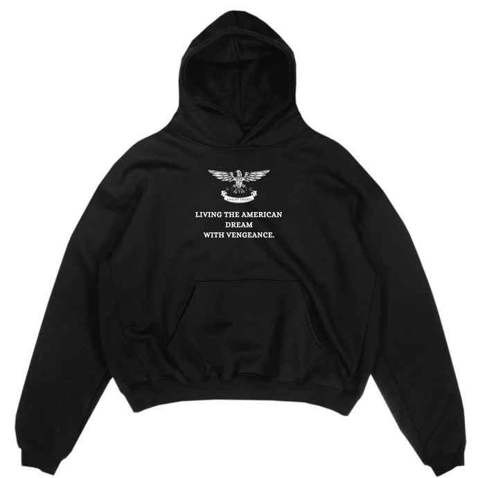 Vengeance Black Oversized Hoodie